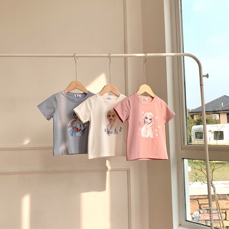 Áo Thun Cotton Tay Ngắn Thời Trang Mùa Hè Dành Cho Bé Gái