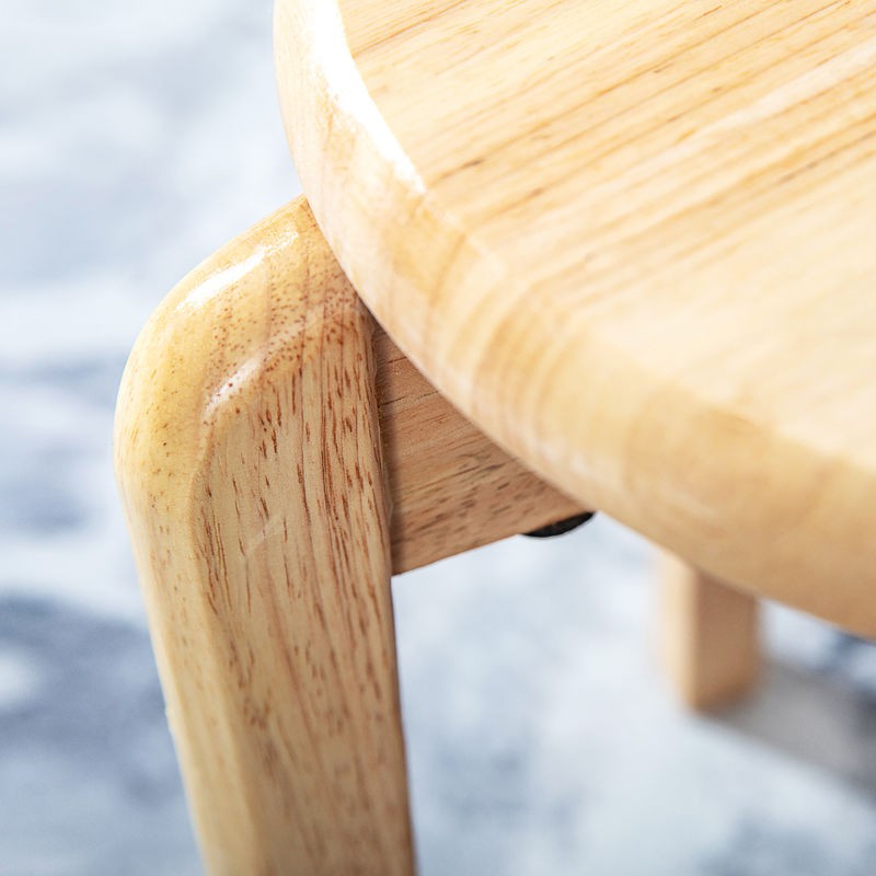 Ghế đẩu tròn bằng gỗ có thể xếp chồng lên nhau đơn giản ăn gia đình bàn sồi dành cho người lớn