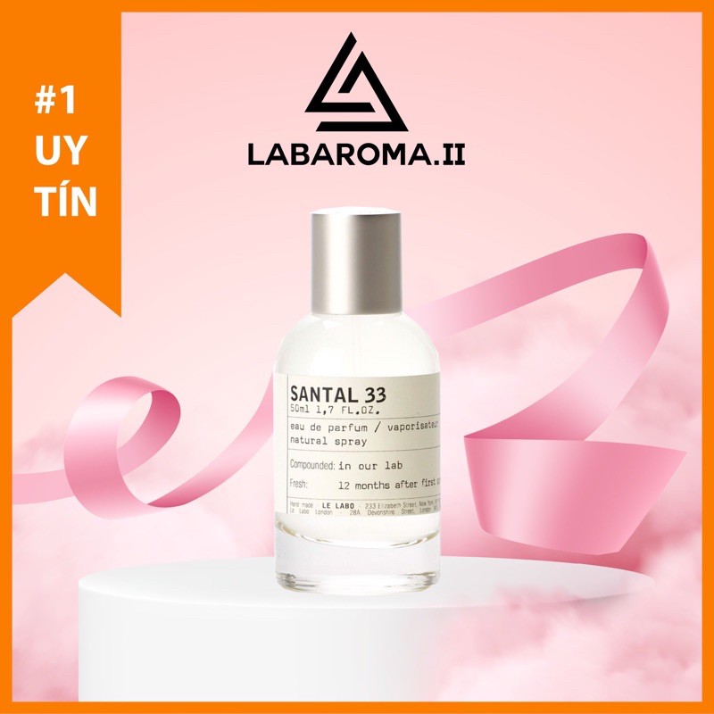 Le Labo Santal 33 Tinh dầu nước hoa nam nữ (unisex) thơm lâu hương quyến rũ, làm dầu thơm, xịt phòng treo ô tô nhập khẩu