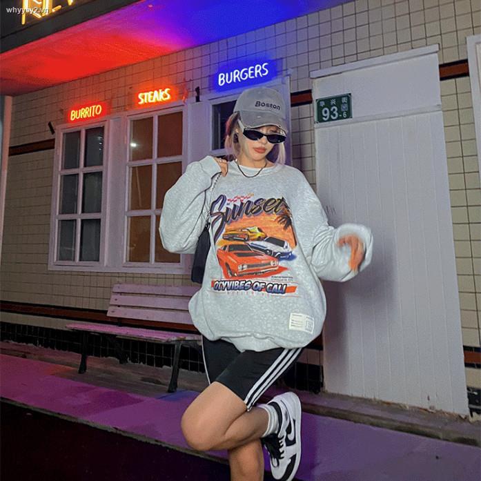 Áo Sweater Cổ Tròn Phong Cách Hip Hop Âu Mỹ Thời Trang Xuân Thu Cho Nữ | BigBuy360 - bigbuy360.vn