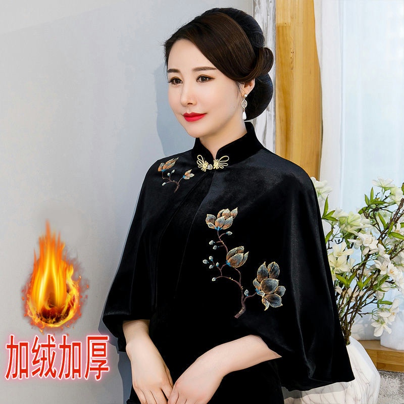 Áo choàng kiểu sườn xám dáng ngắn thời trang xuân thu chất lượng cao cho nữ
 | BigBuy360 - bigbuy360.vn