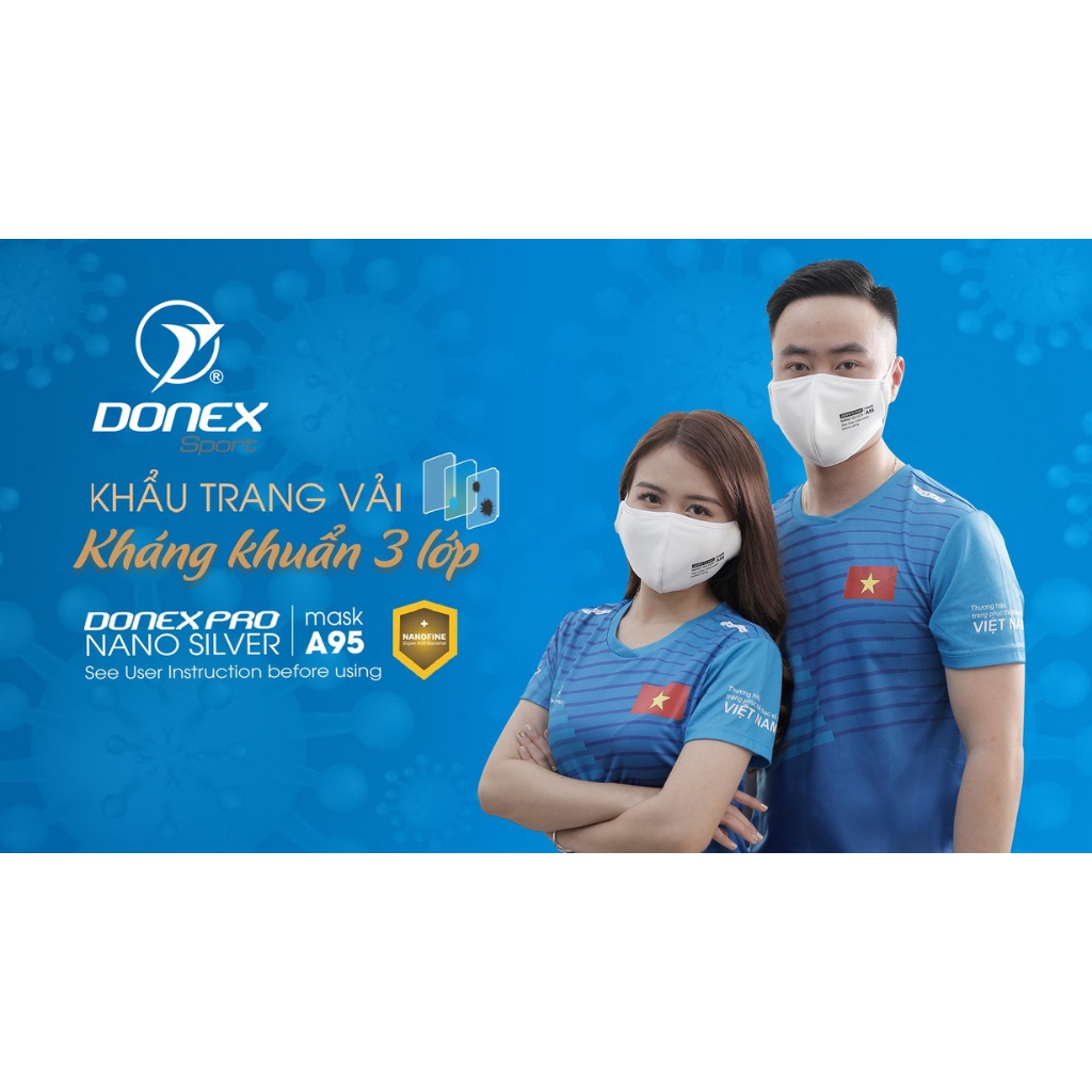 Khẩu Trang Kháng Khuẩn DONEXPRO Thiết Kế 3 Lớp Dày Dặn, Đảm Bảo Chất Lượng Sức Khỏe Hàng Đầu A95