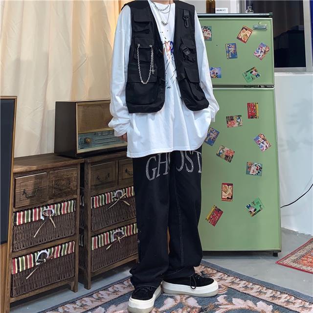 Áo Gile Nam Nữ Quảng Chấu Form Rộng Chất Thô Đứng Form Dáng Đẹp Unisex Phong cách Ulzzang Hàn Quốc