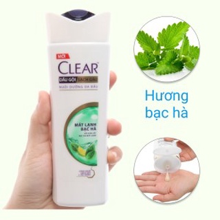 Dầu gội clear bạc hà chai 170g 175ml
