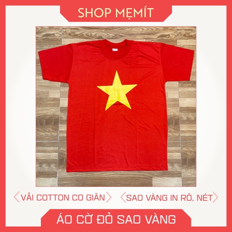 Áo Cờ Đỏ Sao Vàng Trẻ Em - Áo Chất Cotton Đẹp - Có Sẵn