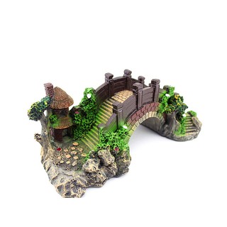 Mô hình cầu non bộ trang trí tiểu cảnh bể cá phụ kiện thiết bị bể cá cảnh quan bể cá trang trí nhà cửa