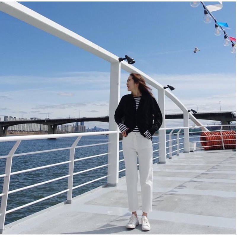 Quần jeans trắng xuất Hàn