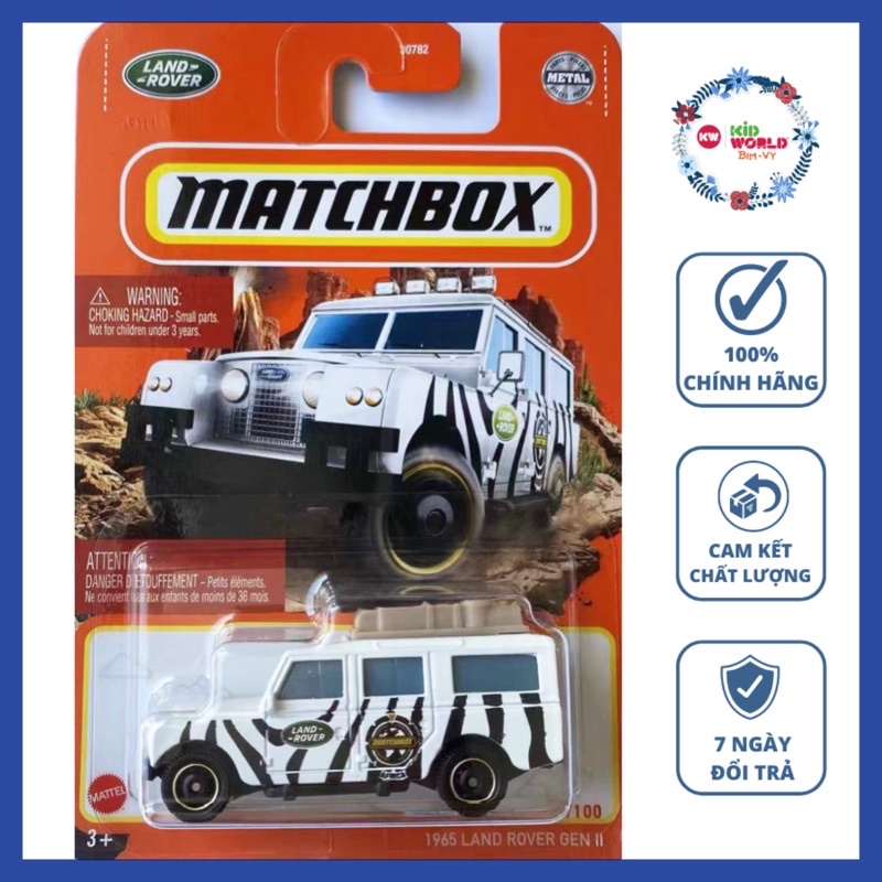 Xe mô hình Matchbox Bán tải 1965 Land Rover Gen II HFP40.