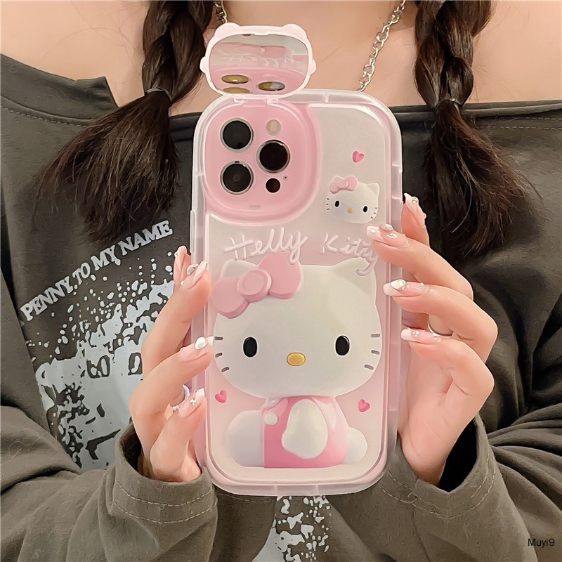 Ốp Điện Thoại Gương Hoạt Hình Hello Kitty Cho IPhone13promax I11 IPhone12ProMAX I12 Iphone11Promax IphoneXS MAX XR IPhone13