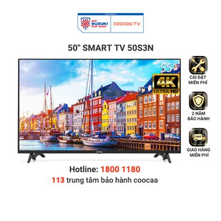 [Mã ELCOOSEP giảm 5% đơn 3TR] Smart Tivi Netflix 4K UHD Coocaa 50 inch - Model 50S3N - Miễn phí lắp đặt