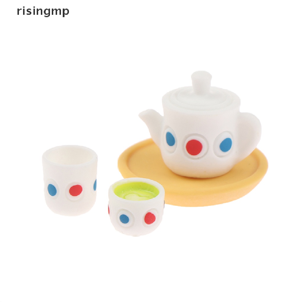 Bộ 4 Ấm Trà Đồ Chơi Búp Bê Cỡ 1 / 12 ♨Trên đó