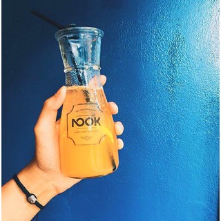 Ly thủy tinh eo trà sữa 350ml