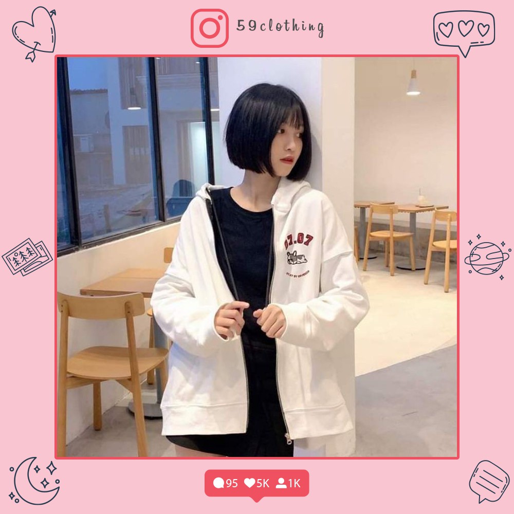 ÁO HOODIE - ÁO HOODIE ZIP LAZY PUPPY { Ảnh thật } | BigBuy360 - bigbuy360.vn