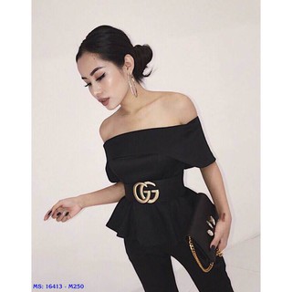 Thắt lưng nữ bản to phối váy dầm đồ bay