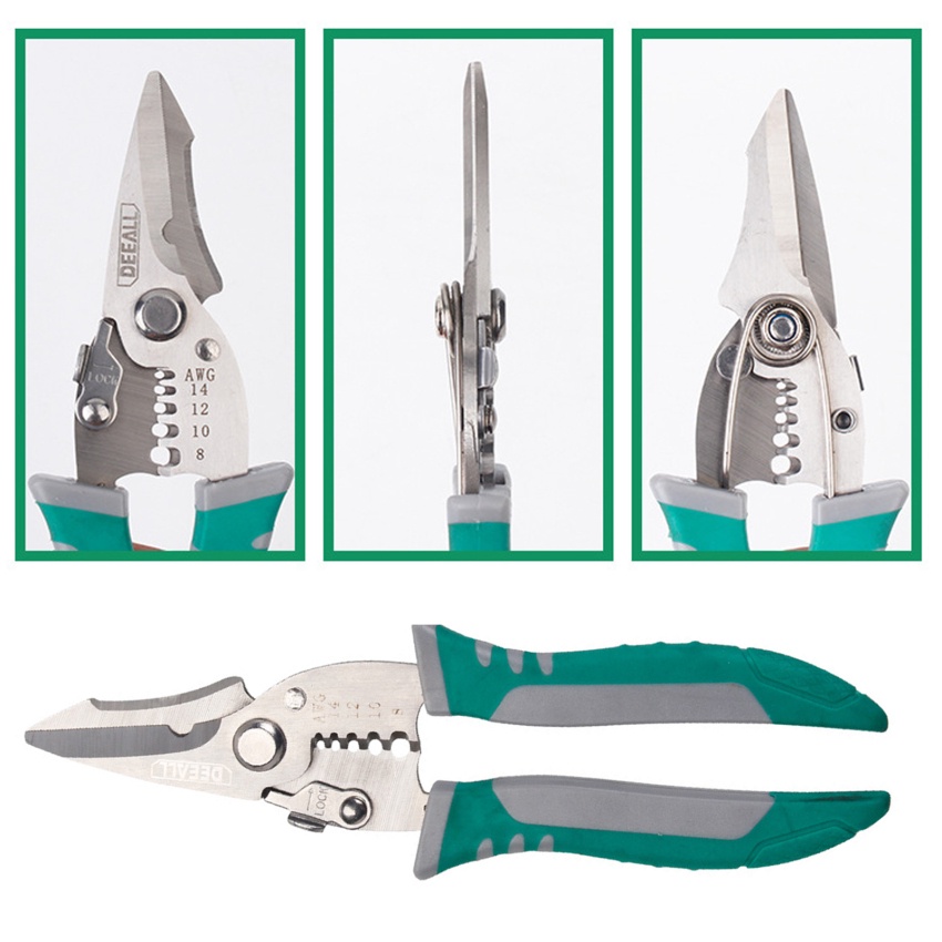 Máy tuốt dây 8-14mm cáp thợ điện đa chức năng máy tuốt dây thợ điện kéo cắt vỏ dây kéo kìm kéo dụng cụ cầm tay