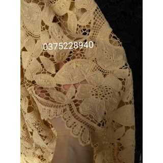 Vải ren chỉ cao cấp xịn