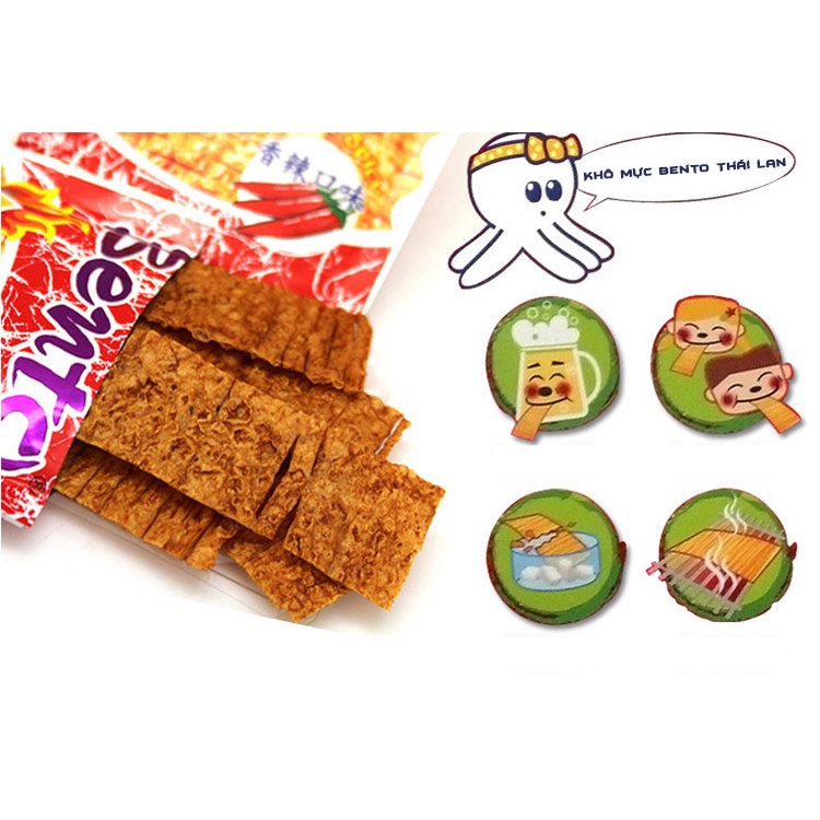 Bento hải sản tẩm gia vị thái lan siêu ngon, nhập khẩu chính hãng, gói 6g