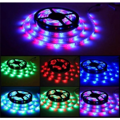 Đèn Led Tiktok- Led RGB 5M 5050 Dây Dán Đổi 7 Màu-Có Điều Khiển Chỗng Nước Trang Trí Nhà Cửa Quay Tiktok