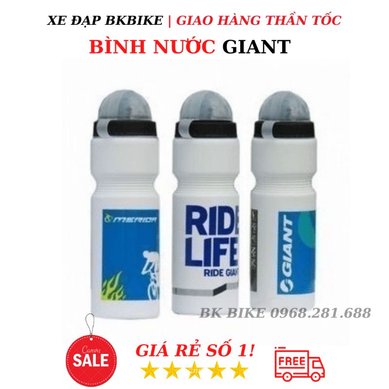 Bình Nước Xe Đạp Giant - Dung Tích 650ml