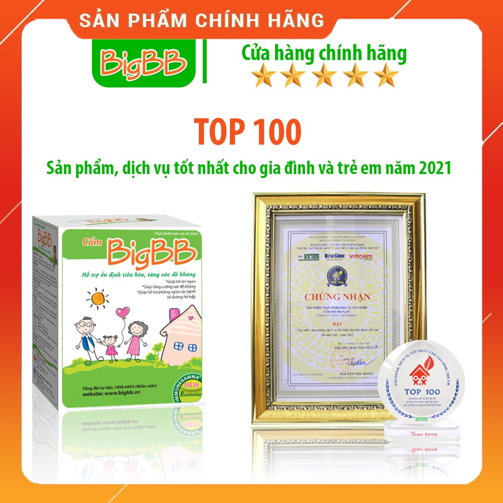 Cốm BigBB giúp trẻ ăn ngon, tăng sức đề kháng