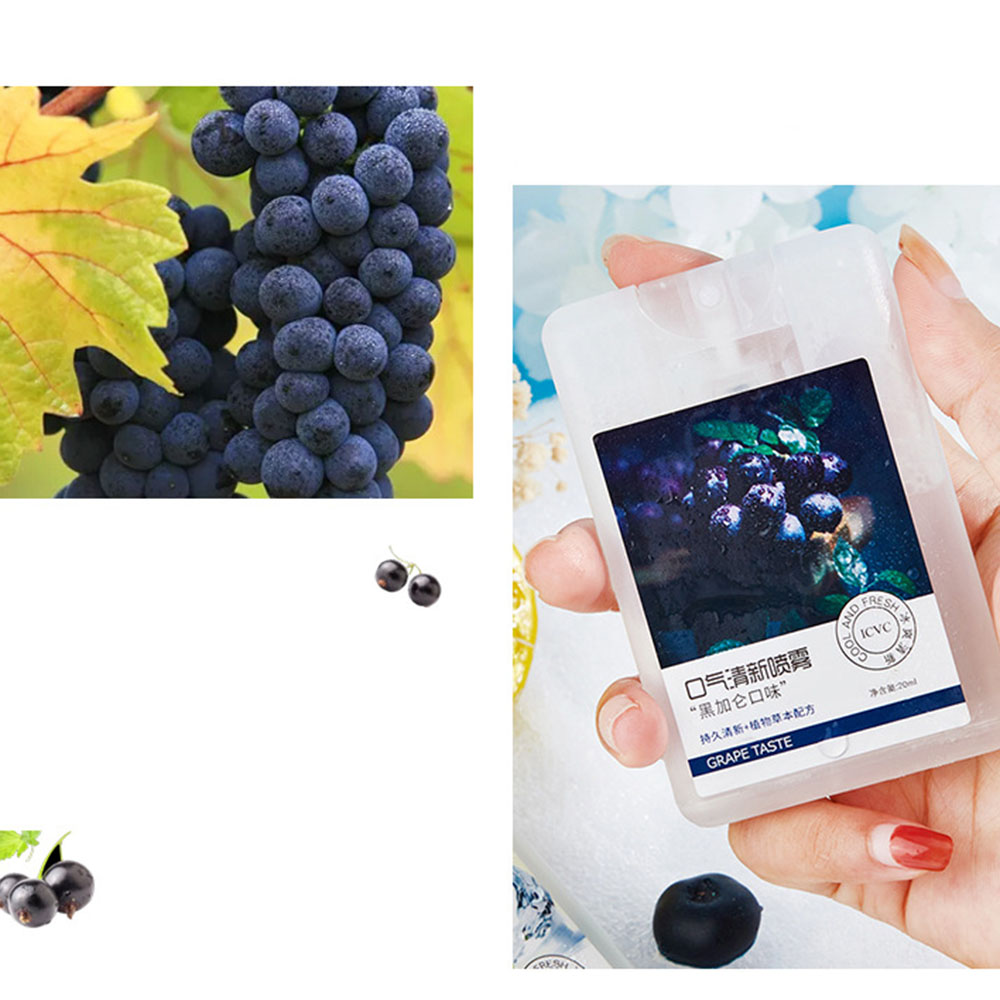 Nước xịt thơm miệng hương trái cây tươi mát lâu trôi cho nam nữ 20ml