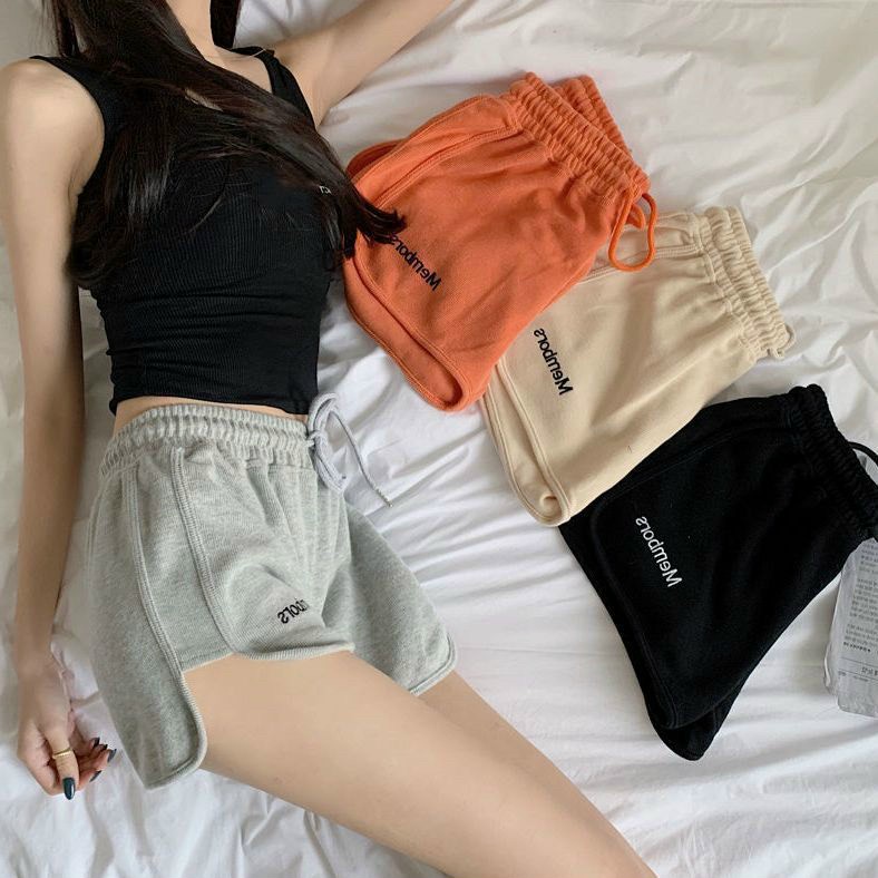 Quần short nữ siêu xinh in chữ trẻ trung mặc nhà,tập thể thao-t28-30-membors