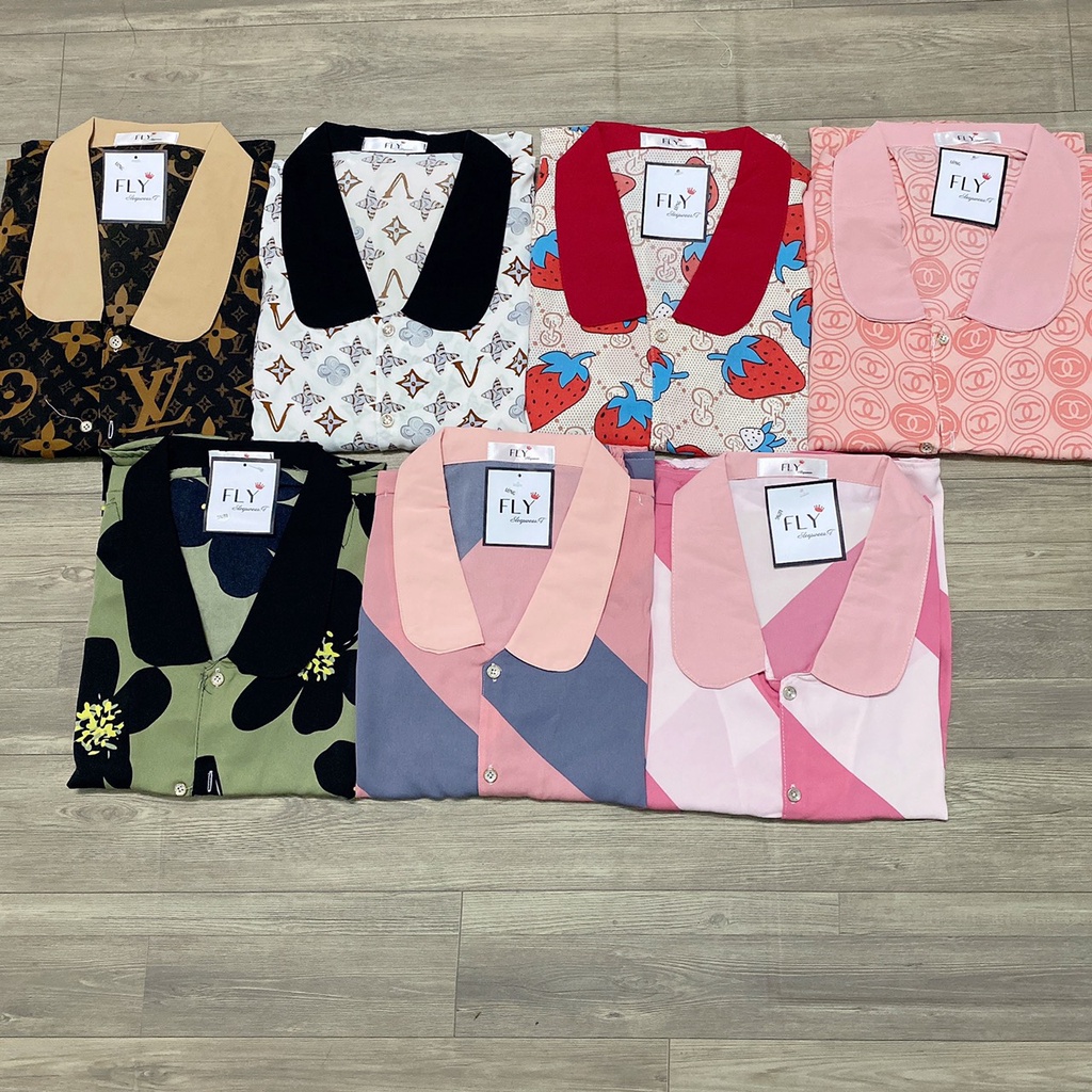 Đồ bộ pijama tay ngắn quần lững siêu xinh chất lụa mango latin satin loại 1 cao cấp  có size và big size