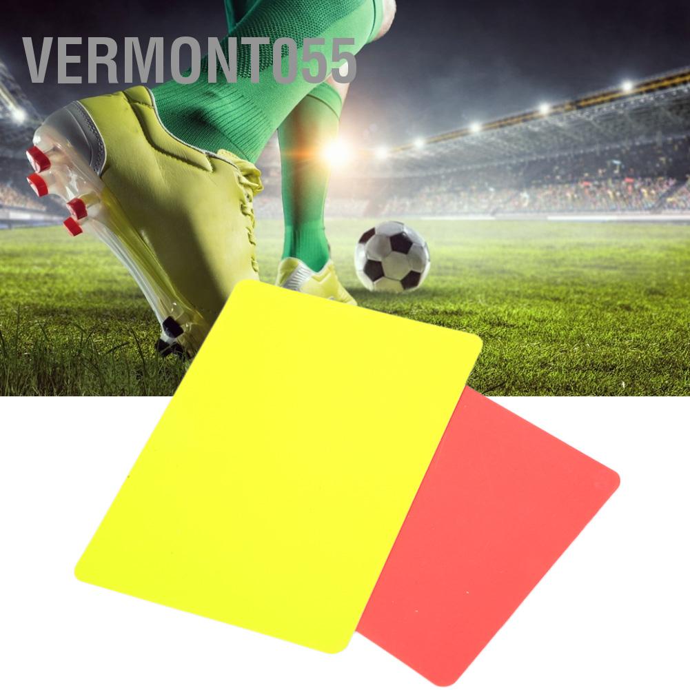 Hàng Hot Thẻ màu đỏ và vàng bóng đá Ghi lại trò chơi bóng đá Thiết bị công cụ trọng tài Hàng giao ngayVermont055