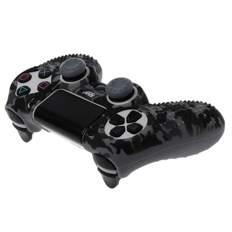 Vỏ Bảo Vệ Tay Cầm Điều Khiển Chơi Game Họa Tiết Rằn Ri Kèm 2 Nắp Đậy