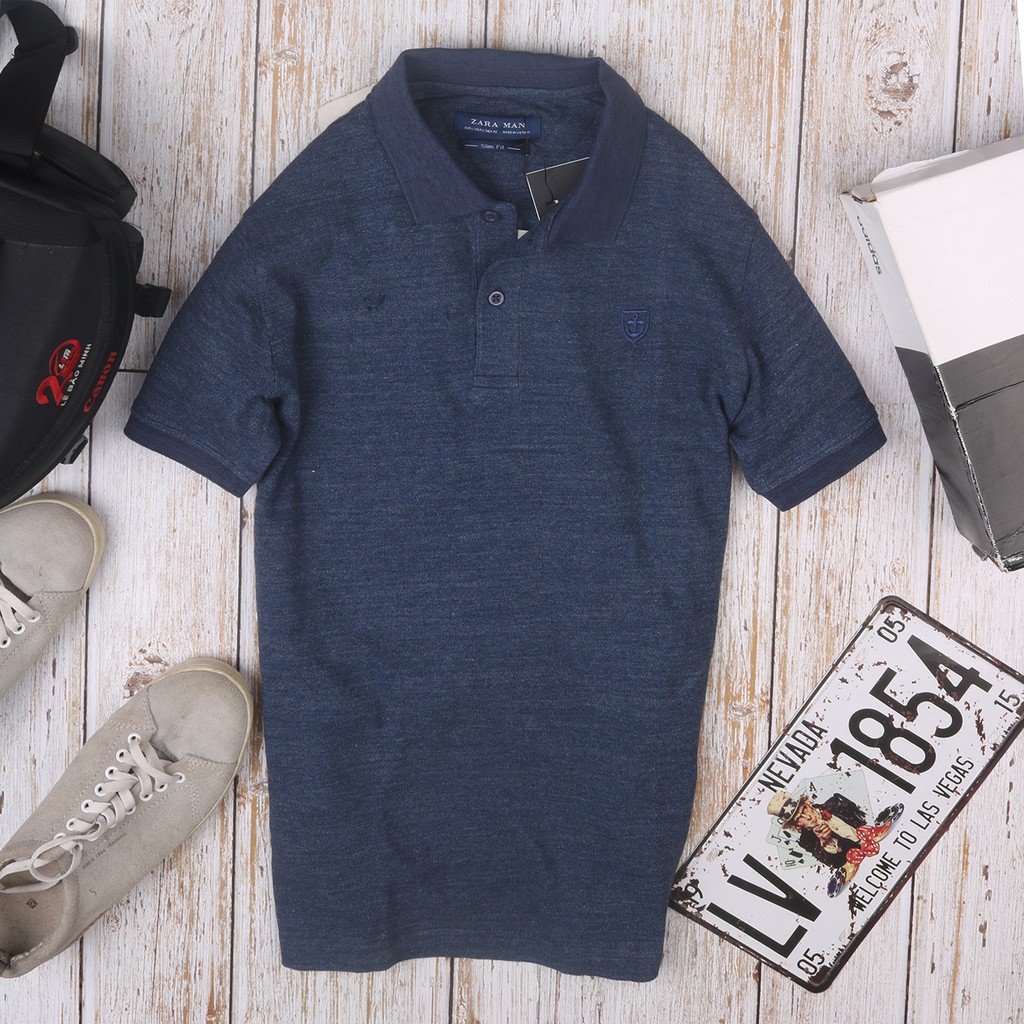 Áo phông nam có cổ VNXK vải 100%cotton