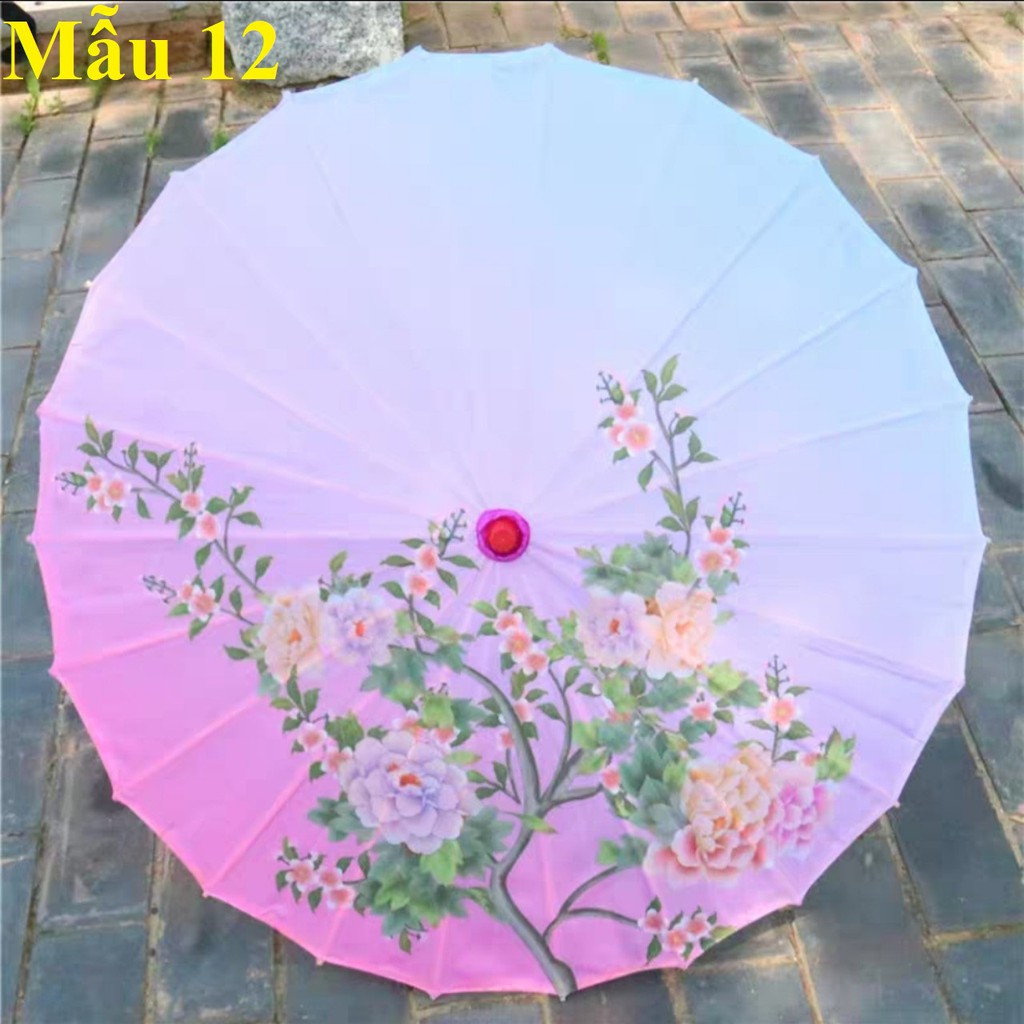 Ô Dù Cổ Trang Tặng Kèm Túi Ô Size Lớn 82cm