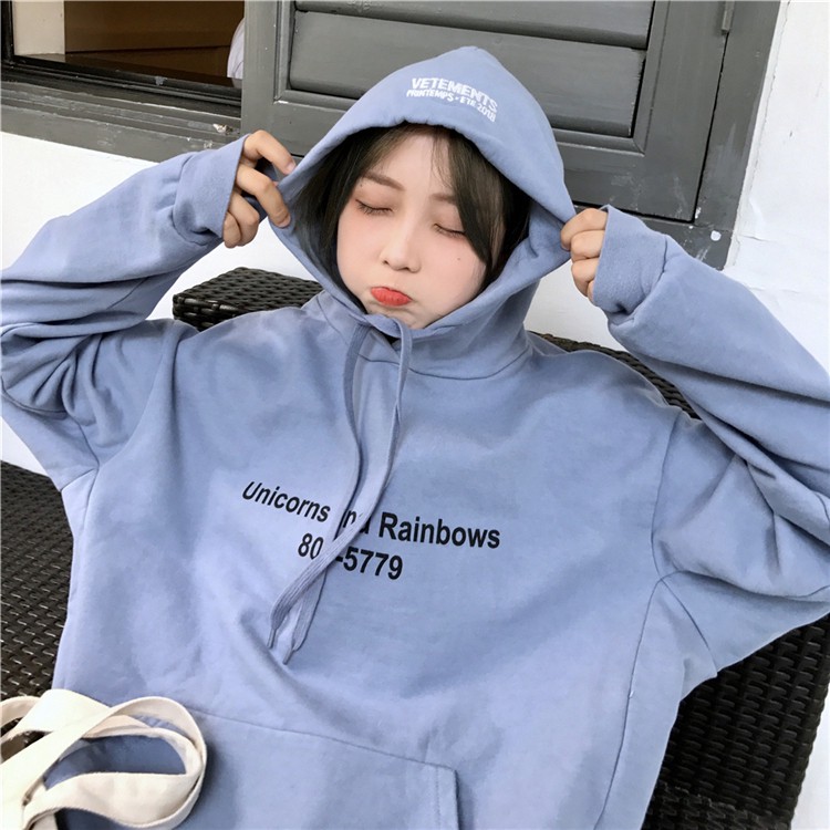 Sale 73% Áo hoodie nữ dáng rộng in chữ thời trang, Giá gốc 236000đ - 1G92 | BigBuy360 - bigbuy360.vn