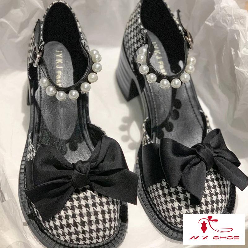 Giày Cao Gót Mary Jane Đế Dày Phong Cách Thời Trang Mùa Hè 022 Mới Cho Nữ