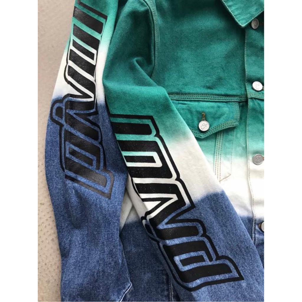 Áo khoác jeans Off White degrade denim jacket fw20