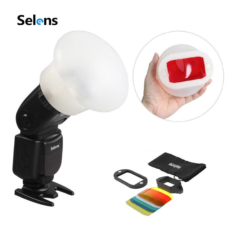 Bộ quả cầu lọc Selens điều chỉnh hắt đèn flash từ tính 4 trong 1