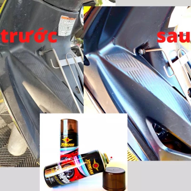 Chai Xịt Dưỡng Phục Hồi Nhựa Nhám và Xịt Dưỡng, Bôi Trơn Sên Xe Máy Xtream