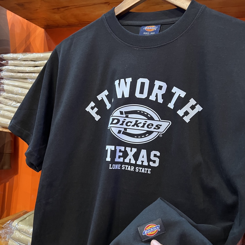 Áo thun Dickies Trắng Đen - Teeshirt Dickies Original -  Unisex nam nữ - Cam kết chính hãng.