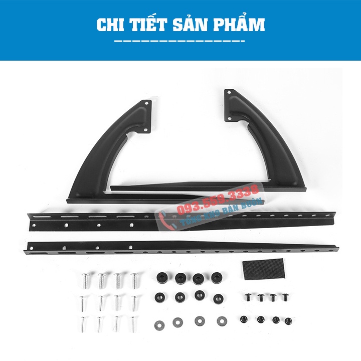 Chân Đế Tivi Để Bàn TV02 40 - 43 - 50 - 55 - 60 - 65 Inch - Chân Tivi Đa Năng Tương Thích Các Loại Tivi - Model: DH-068
