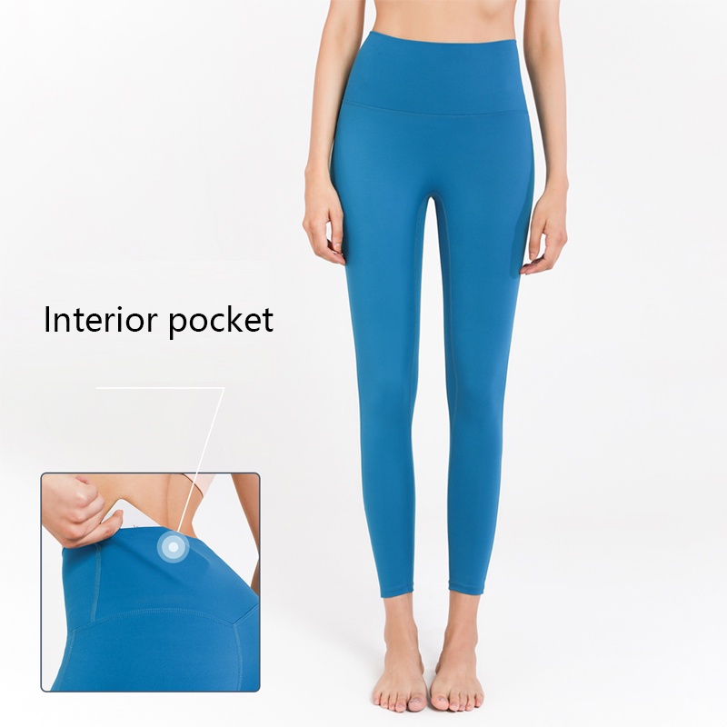 Lululemon Quần chạy bộ yoga Có Túi Sau Lưng Mềm yk050