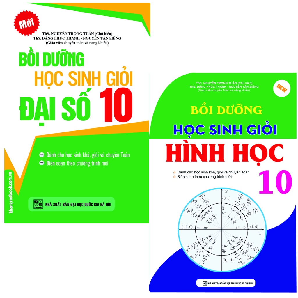 Sách - Combo Bồi Dưỡng Học Sinh Giỏi Đại Số Hình Học 10