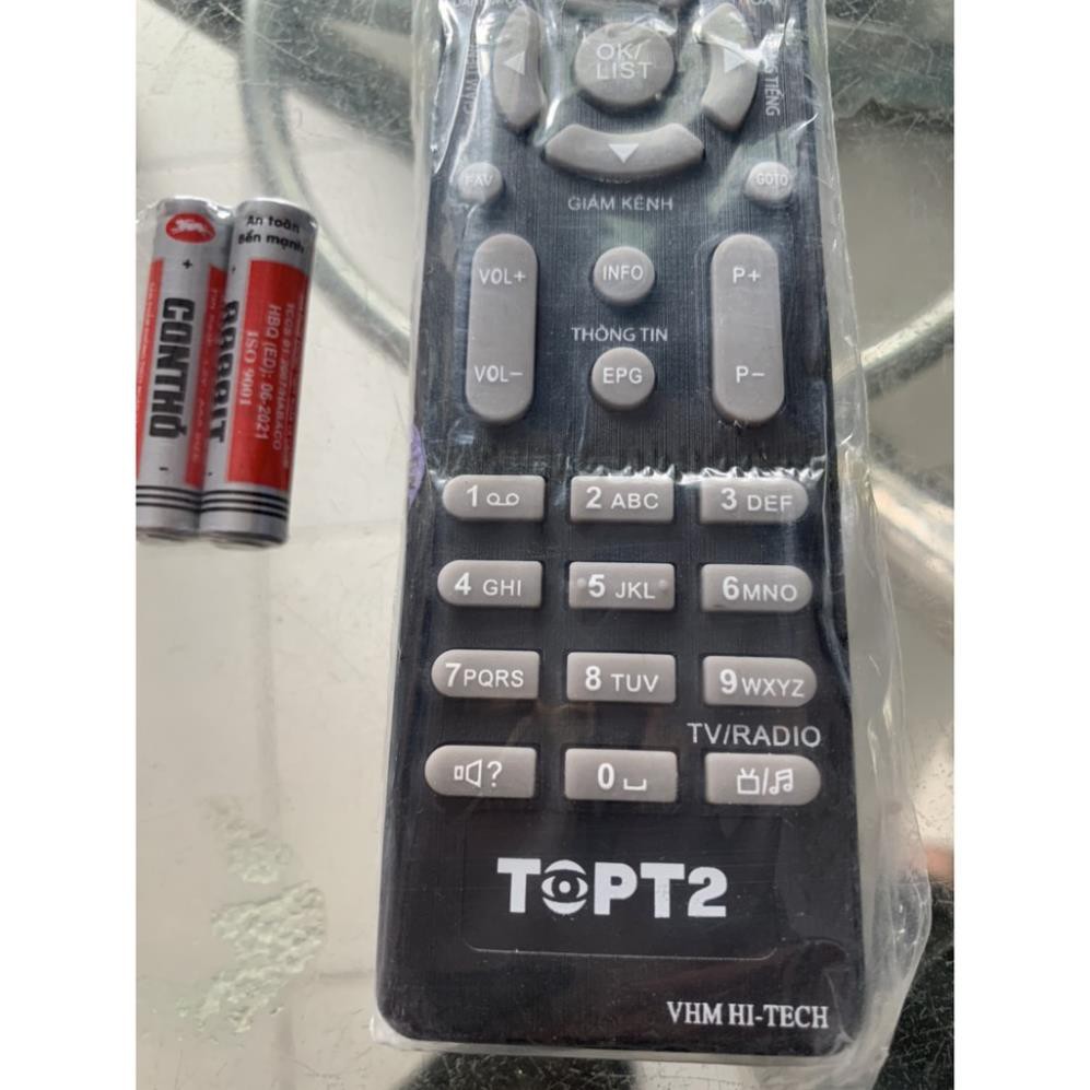 REMOTE ĐIỀU KHIỂN Đầu kỹ thuật số DVB T2 Top T2