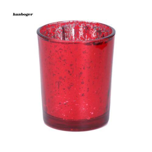Ly thủy tinh để nến họa tiết khảm trang trí tiệc cưới/ quán bar