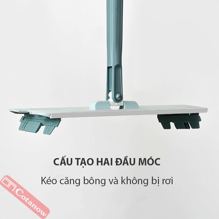 Cây lau nhà Bộ lau nhà tự vắt thông minh loại lớn 38cm kèm 3 bông lau SAGOKER BLNREVIP