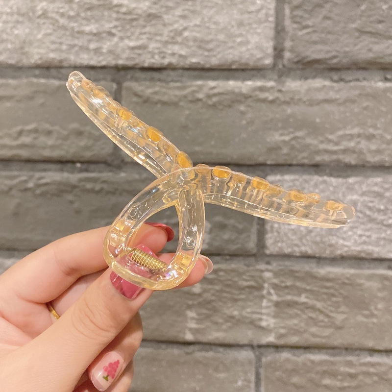 Kẹp tóc màu trơn trong suốt thiết kế thời trang năng động cho nữ
