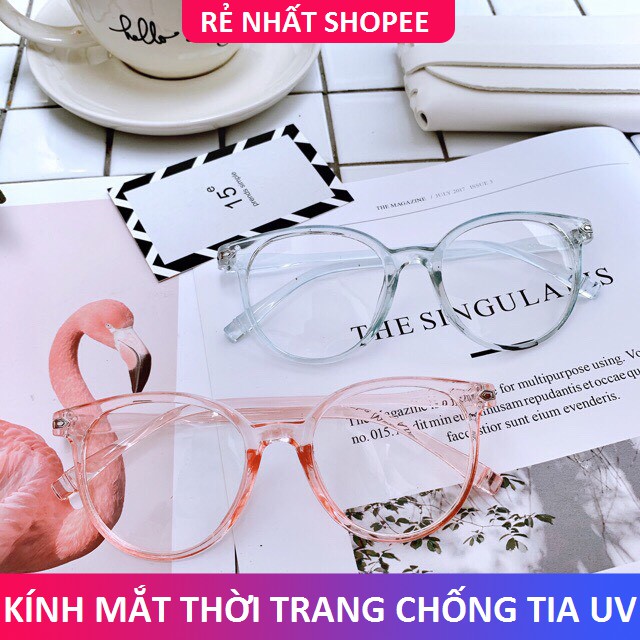 Kính cận thời trang mắt tròn gọng nhựa bảo vệ mắt chống tia UV bảo hành 12 tháng - Kính mắt Unisex 024 | BigBuy360 - bigbuy360.vn
