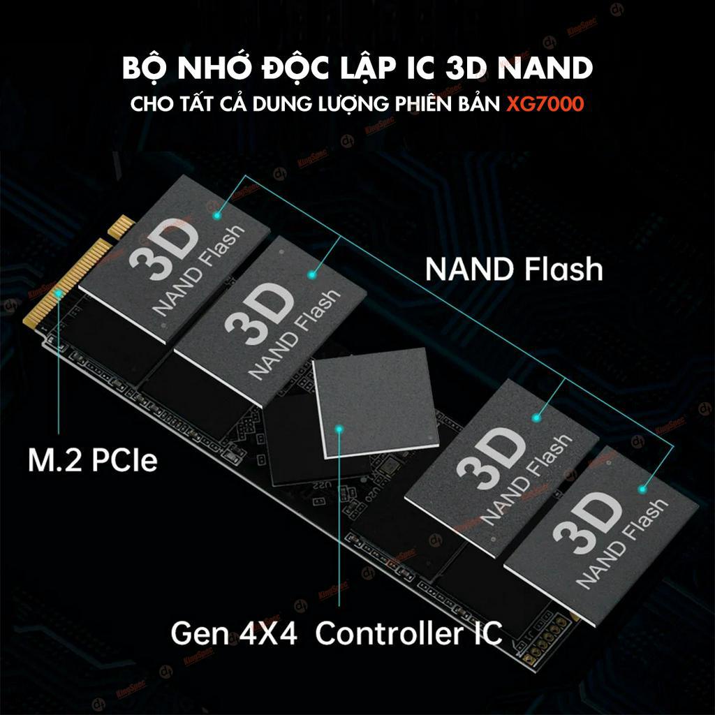 Ổ cứng SSD M2 NVMe PCIe 4.0 KingSpec | XG7000 - Hàng Chính Hãng