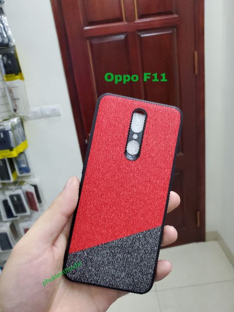 Ốp lưng Oppo F11 FREESHIP Từ 50k chống sốc vải Jean thổ cẩm cao cấp