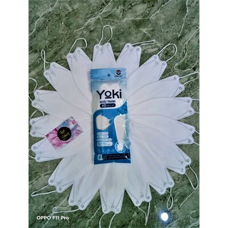 Khẩu Trang 4D Kháng Khuẩn Yoki (10 cái/túi)