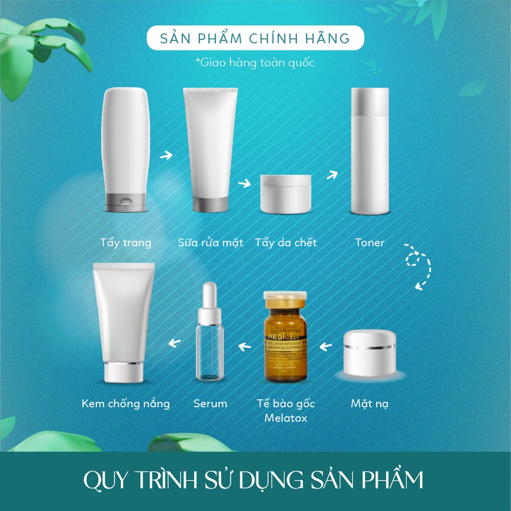 Tế Bào Gốc Nám Medicell Melatox, Kem Nám Tàn Nhang, Tái Tạo Da - Lọ 6ml