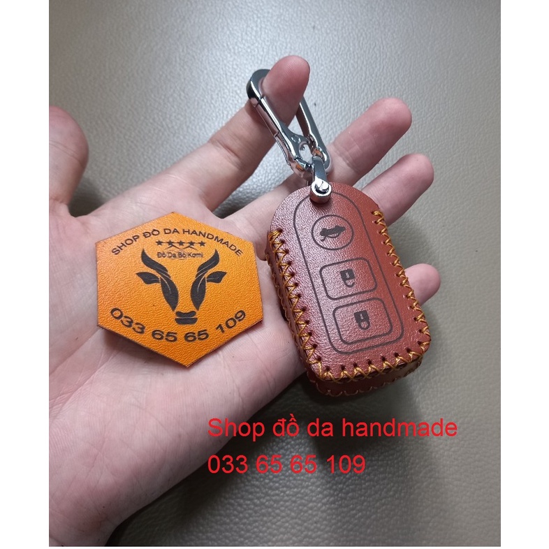 [Miễn phí ship] Bao da bò chìa khóa Toyota Prado 2020-2021 kèm tặng móc khóa, khắc tên miễn phí